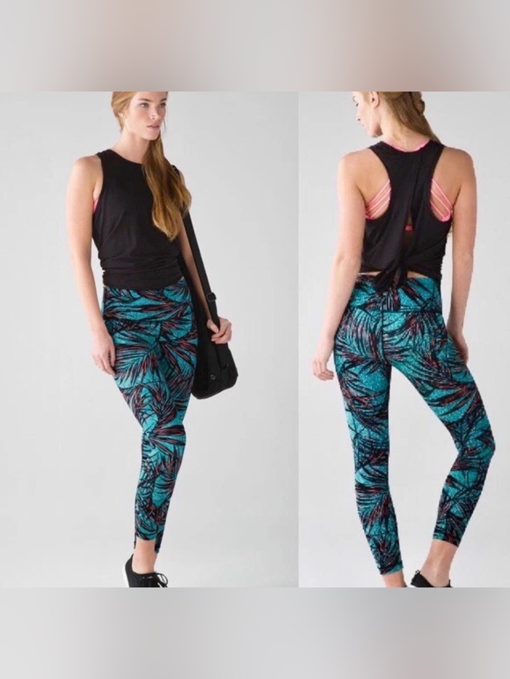 lululemon athletica Swim Bottoms in Teal, Black & Coral